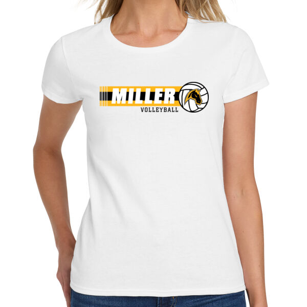 Miller Boys Volleyball Ladies Heavy Cotton 100% Cotton T Shirt Thumbnail