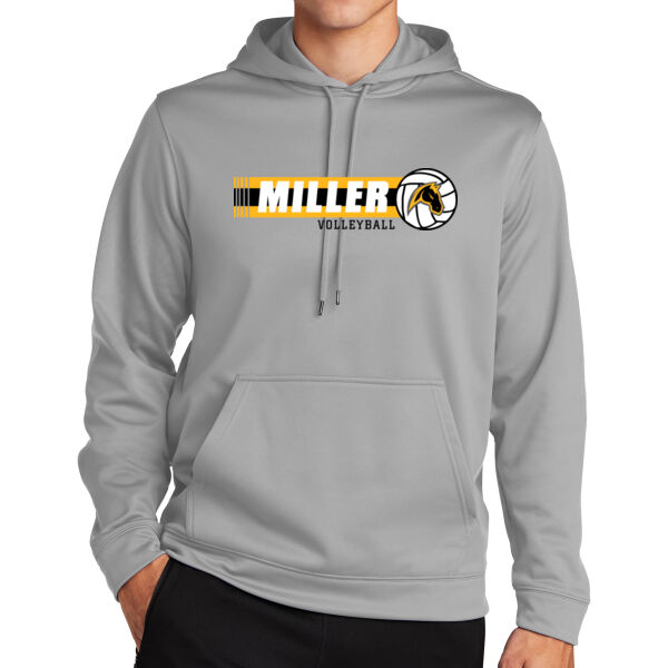 Miller Boys Volleyball Sport Wick Fleece Hooded Pullover Thumbnail