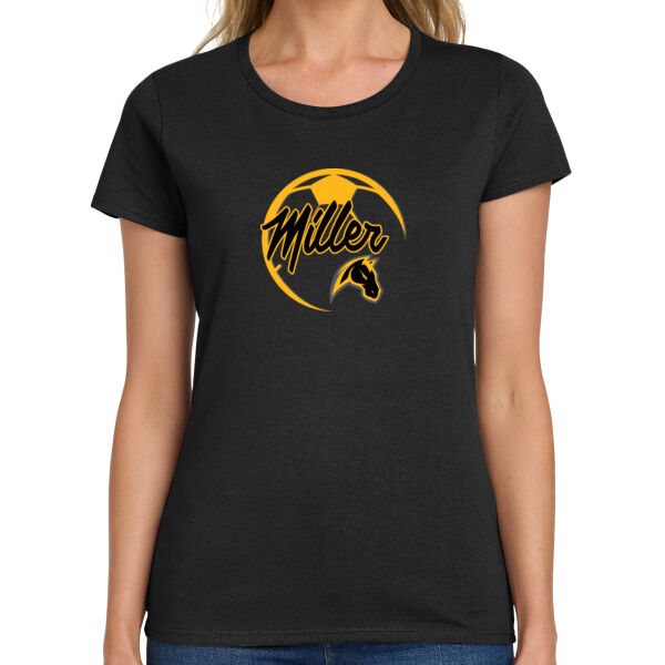 Miller Girls Soccer Ladies Heavy Cotton 100% Cotton T Shirt Thumbnail