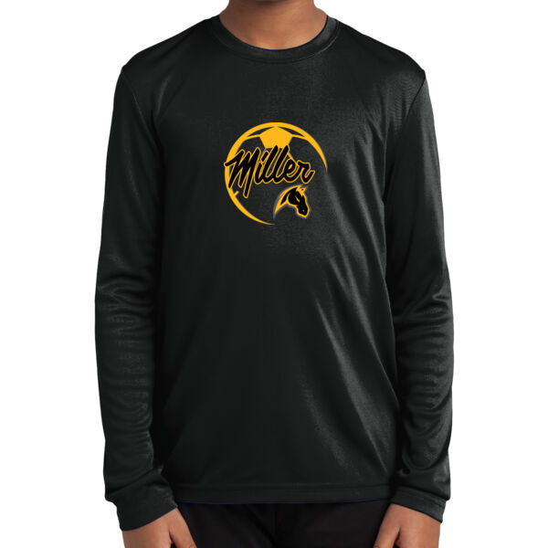 Miller Girls Soccer Youth Long Sleeve PosiCharge Competitor Tee Thumbnail