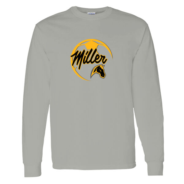 Miller Girls Soccer Heavy Cotton 100% Cotton Long Sleeve T Shirt Thumbnail