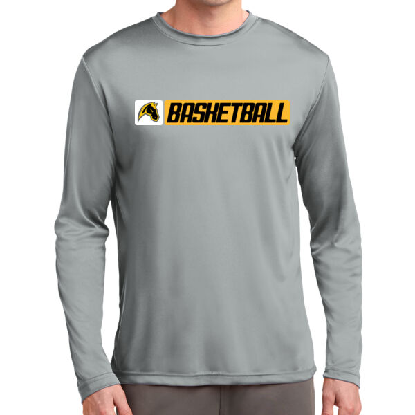 Miller Boys Basketball Silver Long Sleeve PosiCharge Competitor Tee Thumbnail