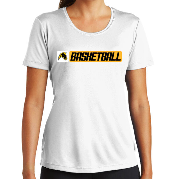 Miller Boys Basketball Ladies White PosiCharge Competitor Tee Thumbnail