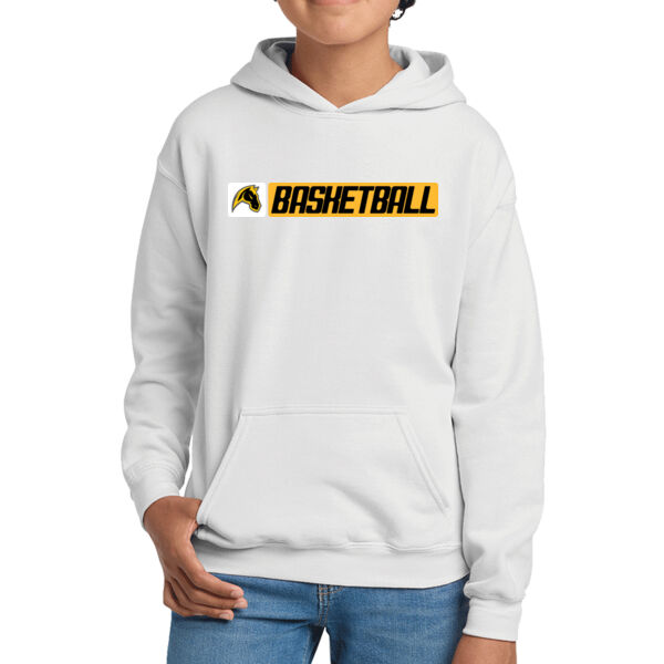 Miller Boys Basketball Youth White Heavy Blend Hooded Sweatshirt Thumbnail