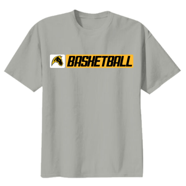 Miller Boys Basketball Youth Grey Heavy Cotton 100% Cotton T Shirt Thumbnail
