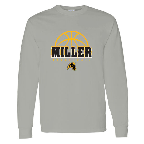 Miller Girl Basketball Heavy Cotton 100% Cotton Long Sleeve T Shirt Thumbnail