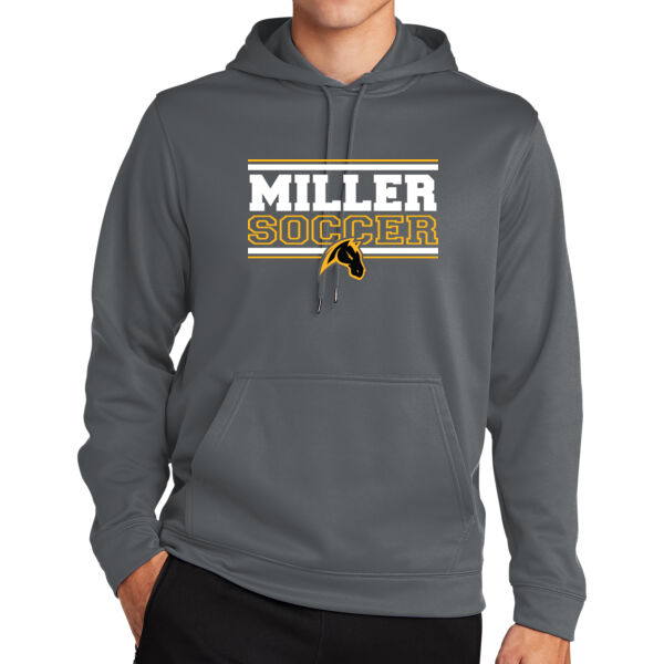 Miller Boys Soccer Sport Wick Fleece Hooded Pullover Thumbnail