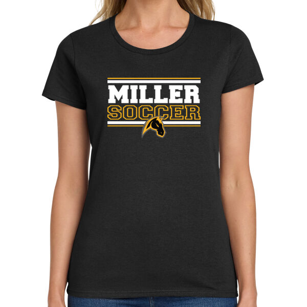 Miller Boys Soccer Ladies Heavy Cotton 100% Cotton T Shirt Thumbnail