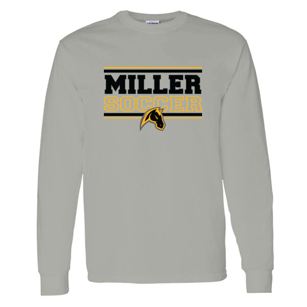 Miller Boys Soccer Heavy Cotton 100% Cotton Long Sleeve T Shirt Thumbnail