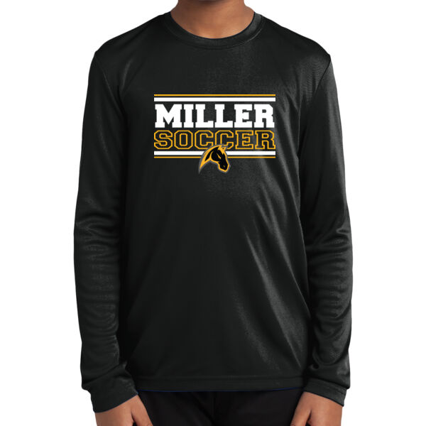 Miller Boys Soccer Youth Long Sleeve PosiCharge Competitor Tee Thumbnail