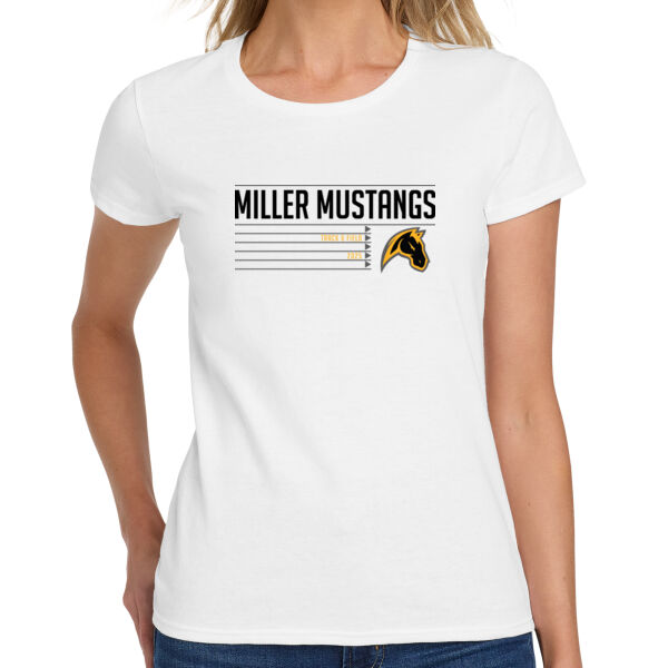Miller 2025 Track Field Ladies Heavy Cotton 100% Cotton T Shirt Thumbnail