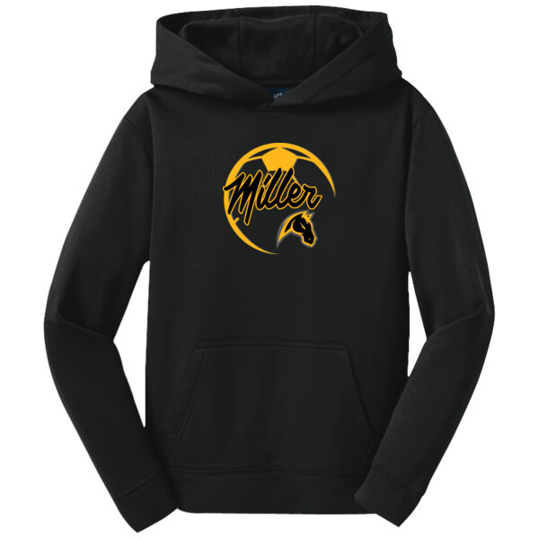 Miller Girl Soccer Youth Fleece Hooded Pullover Thumbnail