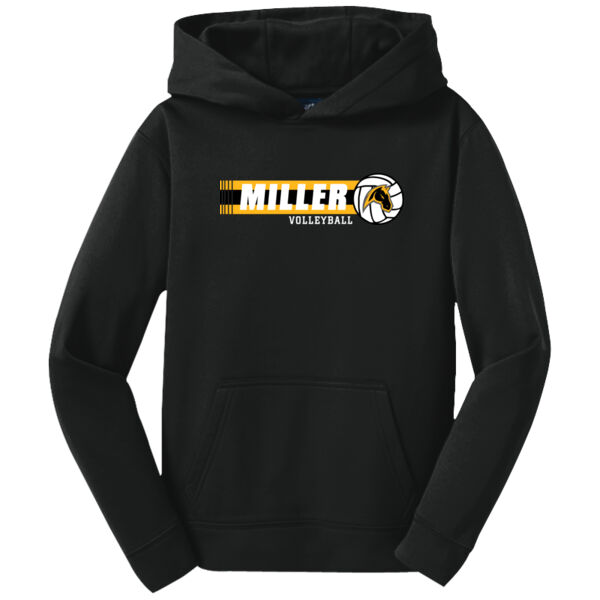 Miller Boys Volleyball Youth Fleece Hooded Pullover Thumbnail