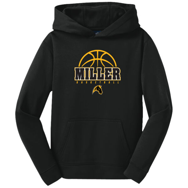 Miller Girl Basketball Youth Fleece Hooded Pullover Thumbnail