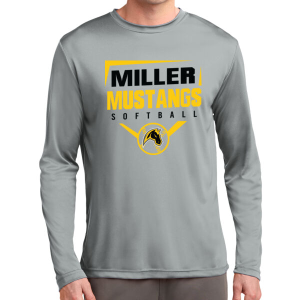 Miller Softball Silver Long Sleeve PosiCharge Competitor Tee Thumbnail