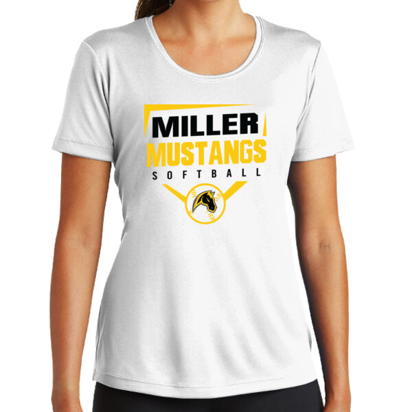 Miller Softball Ladies White PosiCharge Competitor Tee Thumbnail