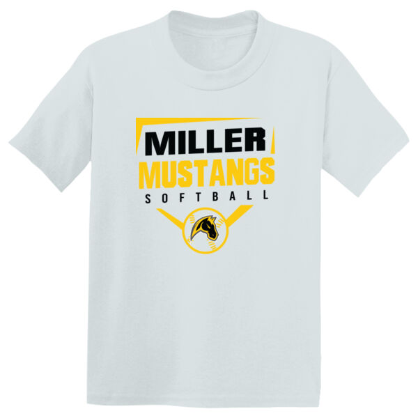 Miller Softball Youth White PosiCharge Competitor Tee Thumbnail