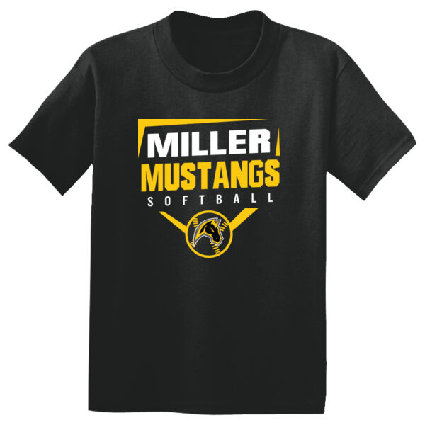 Miller Softball Youth Black PosiCharge Competitor Tee Thumbnail