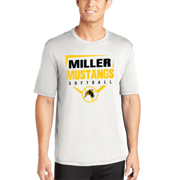 Miller Softball White PosiCharge Competitor Tee Thumbnail