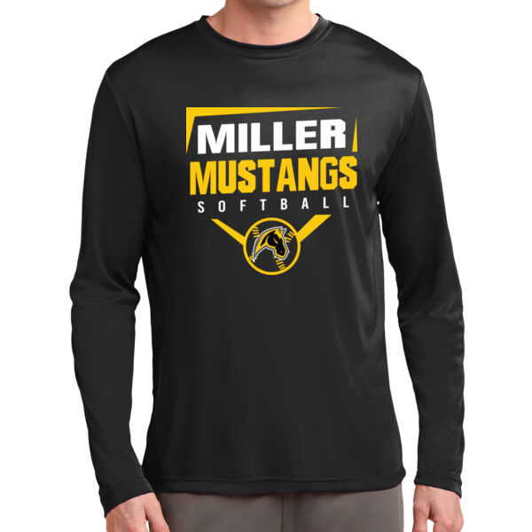 Miller Softball Black Long Sleeve PosiCharge Competitor Tee Thumbnail