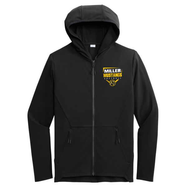Miller Softball Black Circuit Hooded Full Zip Thumbnail