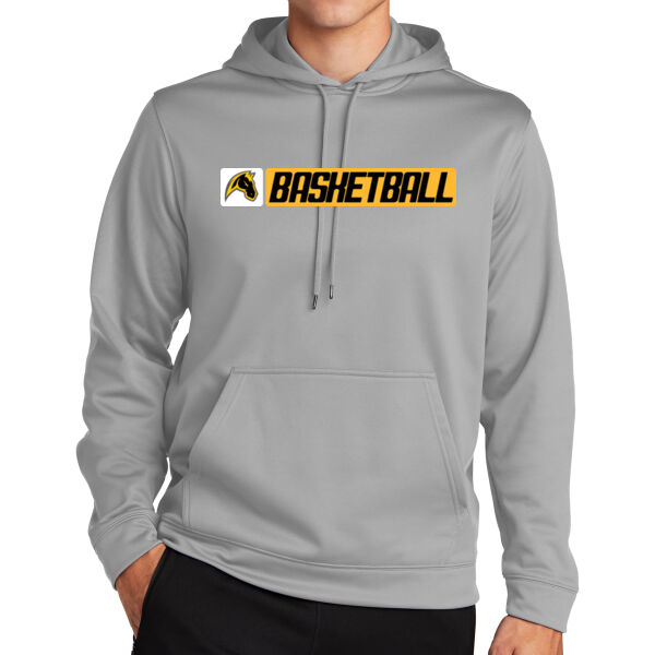 Miller Boys Basketball Silver Sport Wick Fleece Hooded Pullover Thumbnail