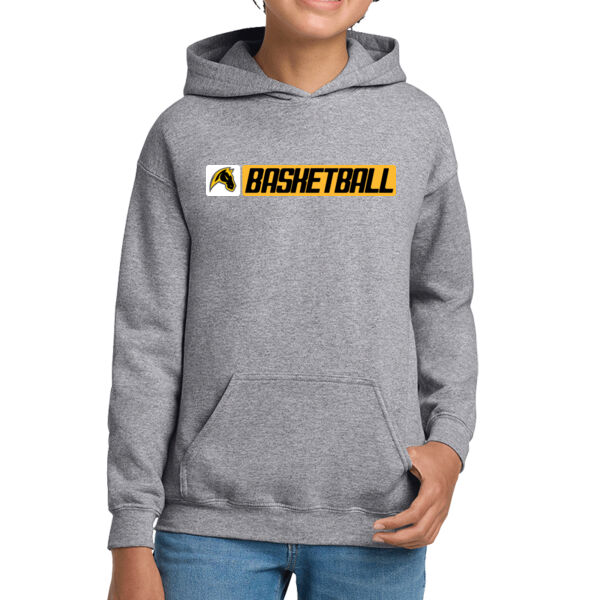 Miller Boys Basketball Youth Grey Heavy Blend Hooded Sweatshirt Thumbnail