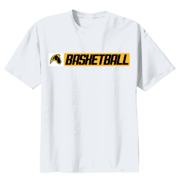 Miller Boys Basketball Youth White Heavy Cotton 100% Cotton T Shirt Thumbnail