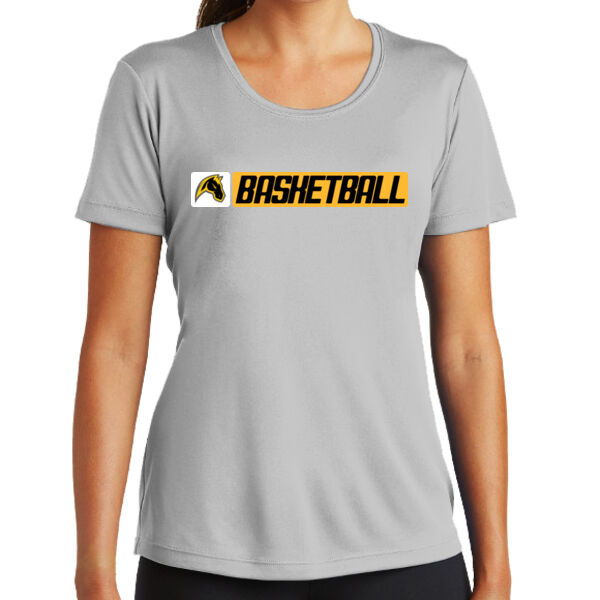 Miller Boys Basketball Ladies Silver PosiCharge Competitor Tee Thumbnail