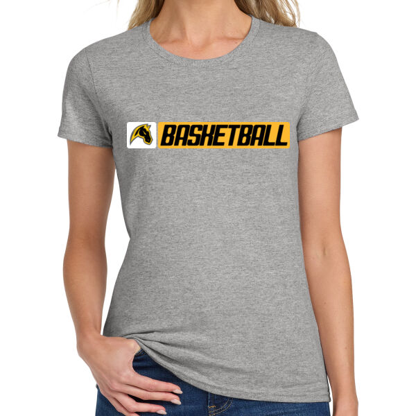 Miller Boys Basketball Ladies Grey Heavy Cotton 100% Cotton T Shirt Thumbnail