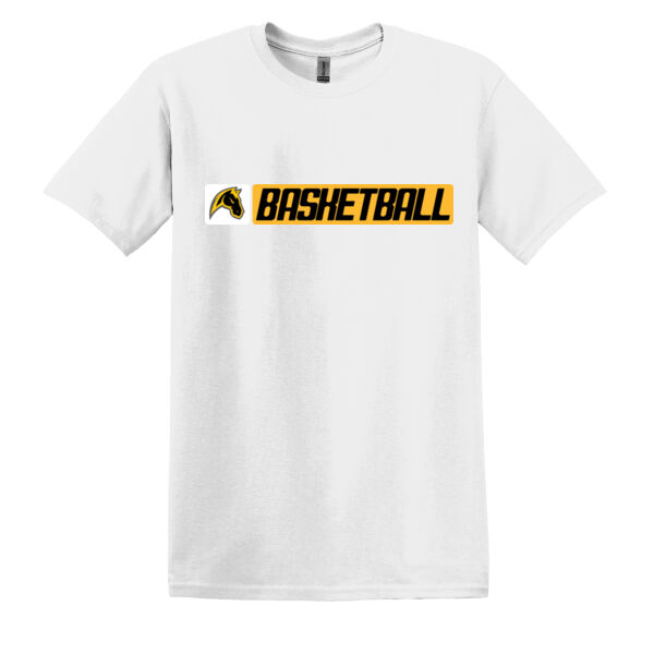 Miller Boys Basketball White Heavy Cotton 100% Cotton T Shirt Thumbnail