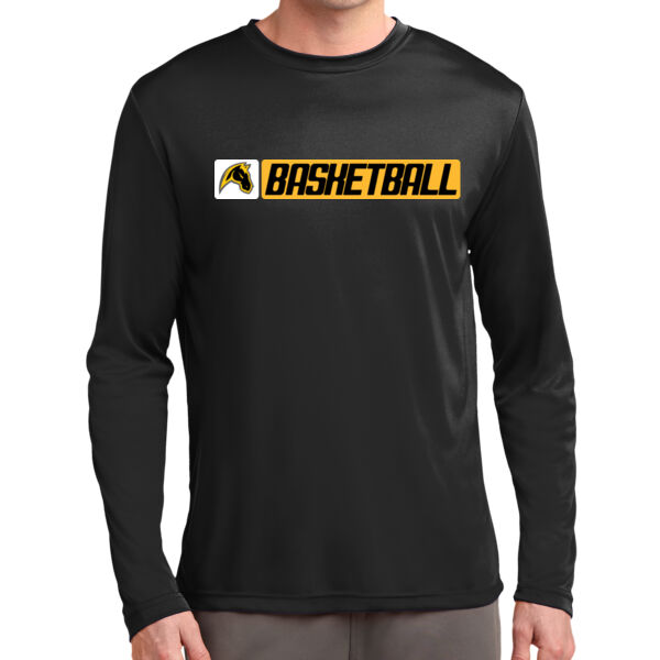 Miller Boys Basketball Black Long Sleeve PosiCharge Competitor Tee Thumbnail