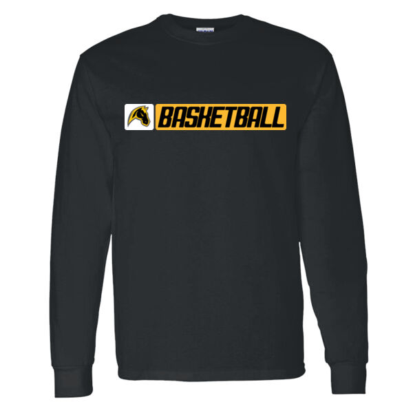 Miller Boys Basketball Black Heavy Cotton 100% Cotton Long Sleeve T Shirt Thumbnail