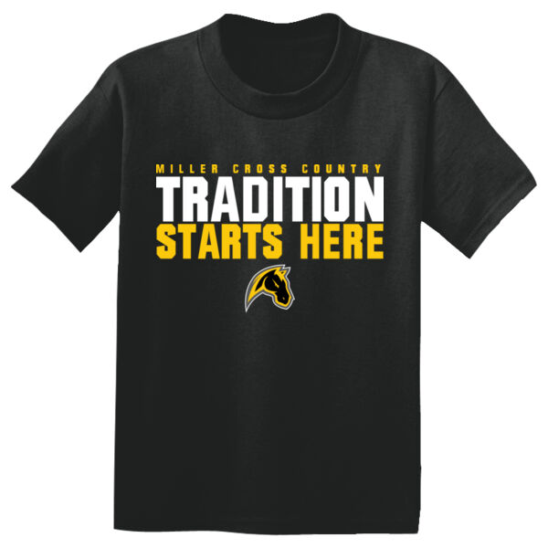 Miller Cross Country Youth Black PosiCharge Competitor Tee Thumbnail