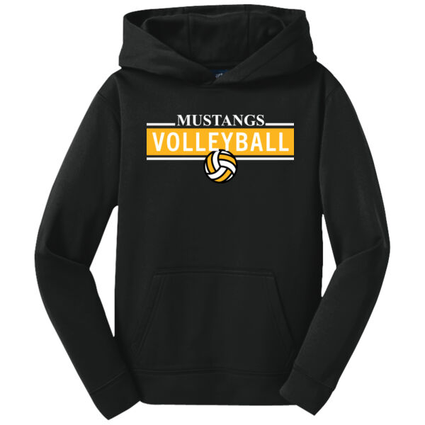 Miller Girls Volleyball Youth Sport Wick Fleece Hooded Pullover Thumbnail