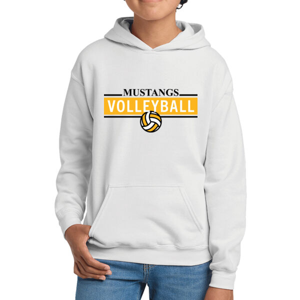Miller Girls Volleyball Youth Heavy Blend Hooded Sweatshirt. Thumbnail