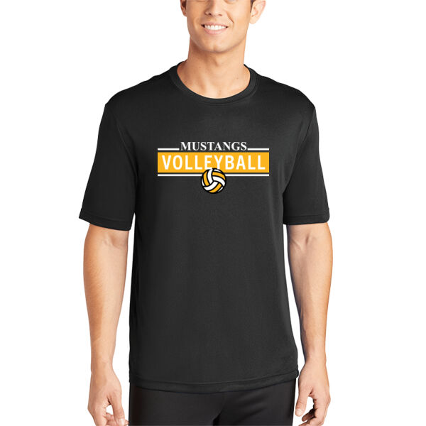 Miller Girls Volleyball Black PosiCharge Competitor Tee Thumbnail