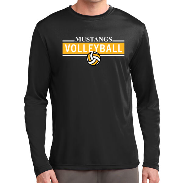 Miller Girls Volleyball Long Sleeve Black PosiCharge Competitor Tee Thumbnail