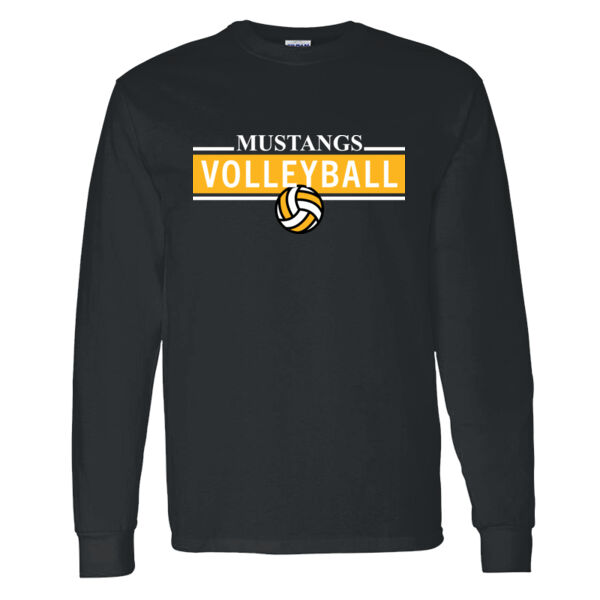 Miller Girls Volleyball Black Heavy Cotton 100% Cotton Long Sleeve T Shirt Thumbnail