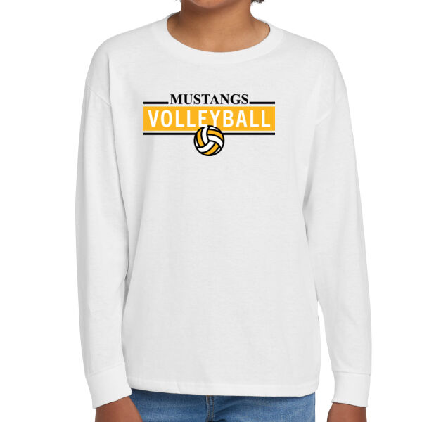 Miller Girls Volleyball Youth Heavy Cotton 100% Cotton Long Sleeve T Shirt. Thumbnail