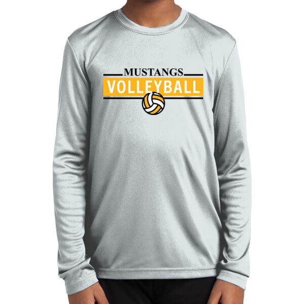 Miller Girls Volleyball Youth Long Sleeve PosiCharge Competitor Tee. Thumbnail