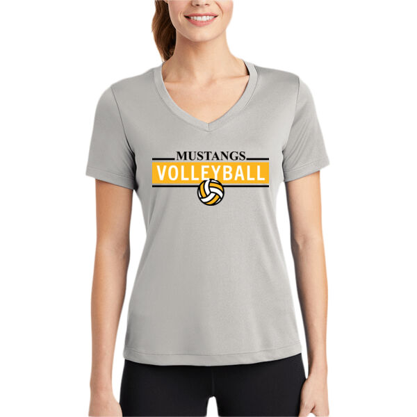 Miller Girls Volleyball Women's PosiCharge Competitor V Neck Tee. Thumbnail