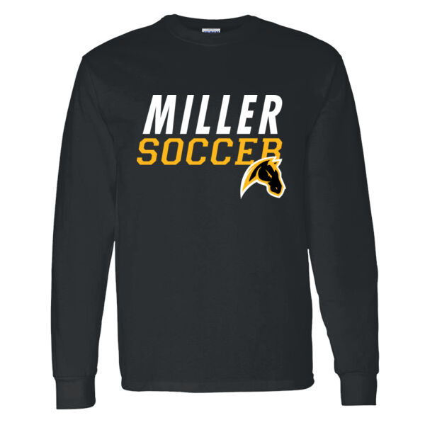 Miller Girls Soccer Heavy Cotton 100% Cotton Long Sleeve T Shirt Thumbnail