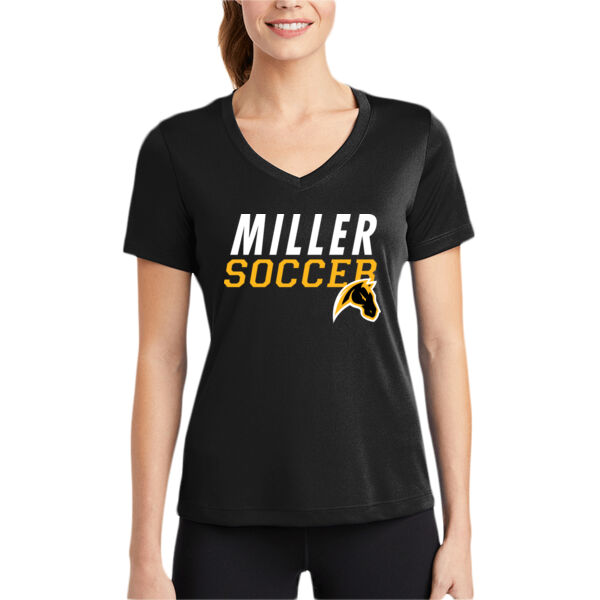 Miller Girls Soccer Women's PosiCharge Competitor V Neck Tee Thumbnail