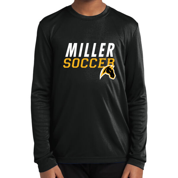 Miller Girls Soccer Youth Long Sleeve PosiCharge Competitor Tee Thumbnail