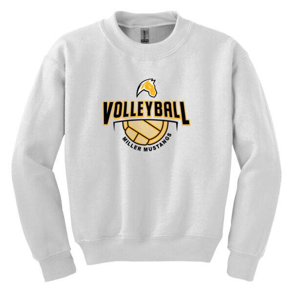 Miller Boys Volleyball Youth Heavy Blend Crewneck Sweatshirt Thumbnail
