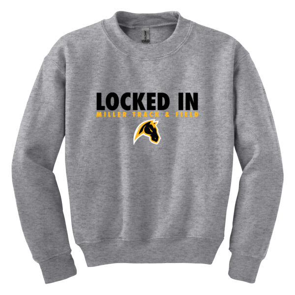 Miller Track & Field Youth Heavy Blend Crewneck Sweatshirt Thumbnail