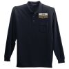 Long Sleeve Silk Touch Polo with Pocket Thumbnail